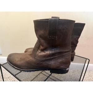 Frye Anna Shortie Boots - Women’s 7 - Brown Leather